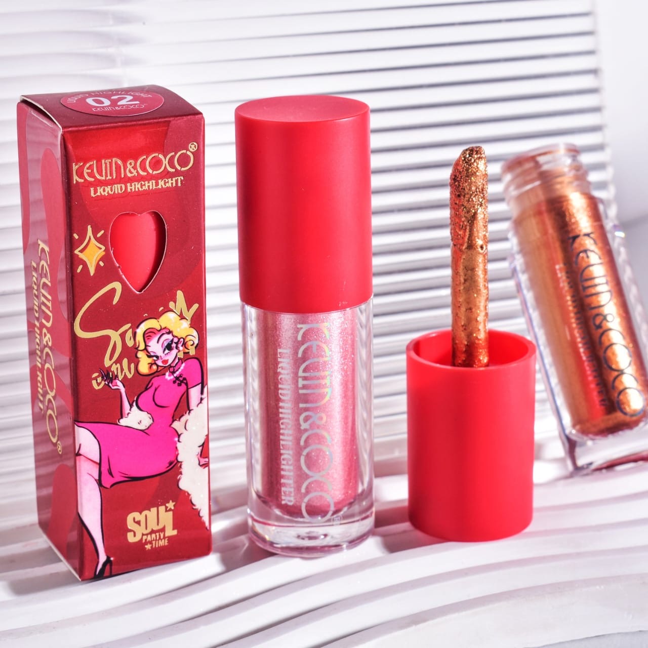 Kevin & Coco - Sexy Colorful Liquid Highlighter Set of 3