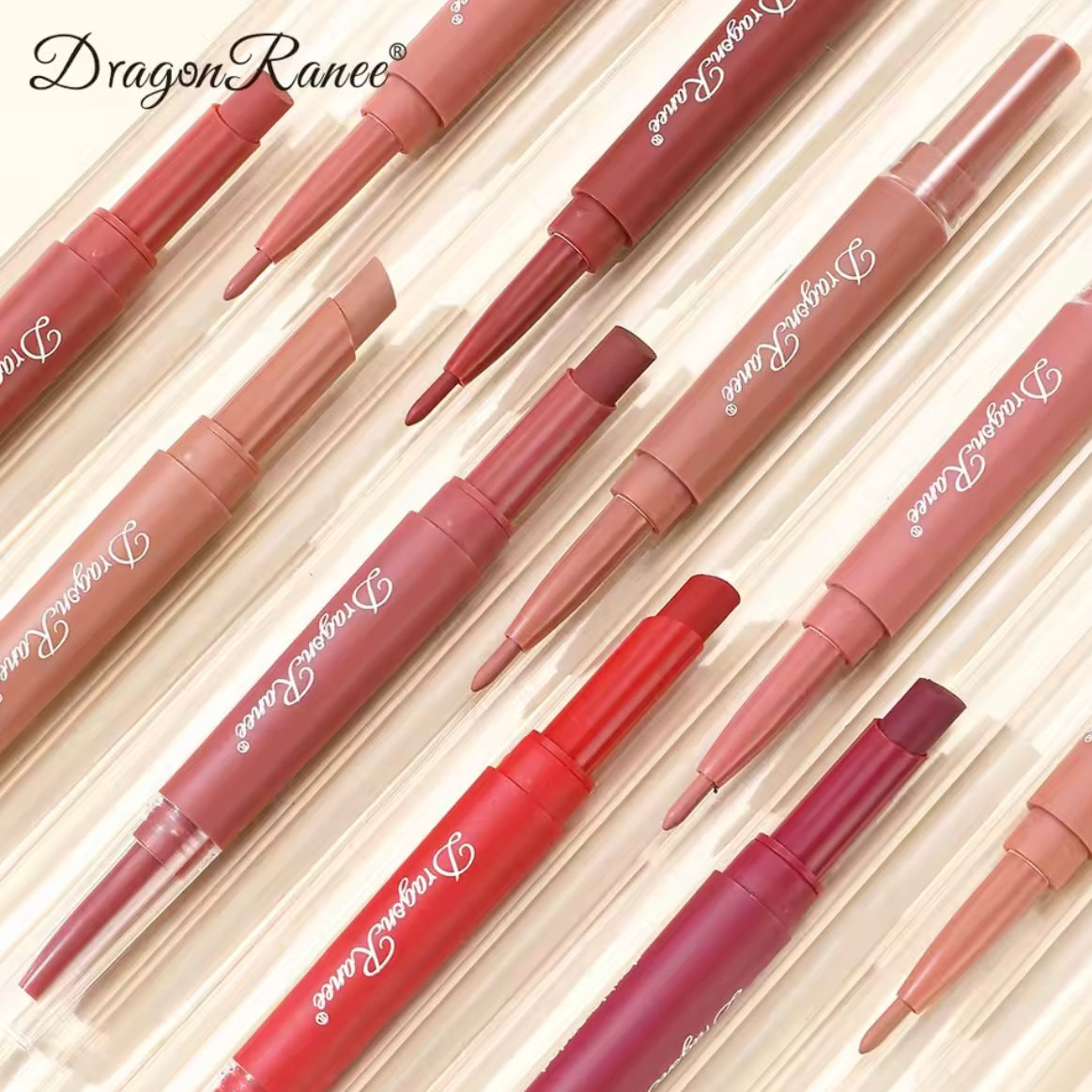 Dragon Ranee -  2 in 1 Matte Velvet Lipstick & Liner Set of 6