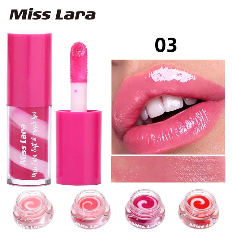 Miss Lara - 2 in 1 Moisturizing Lip Gloss & Scrub Set