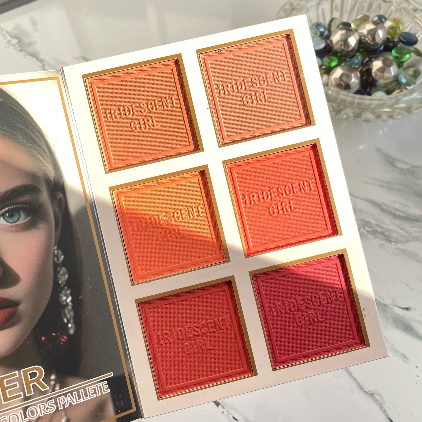 IRIDESCENT - 6 Layer Makeup Book Palette