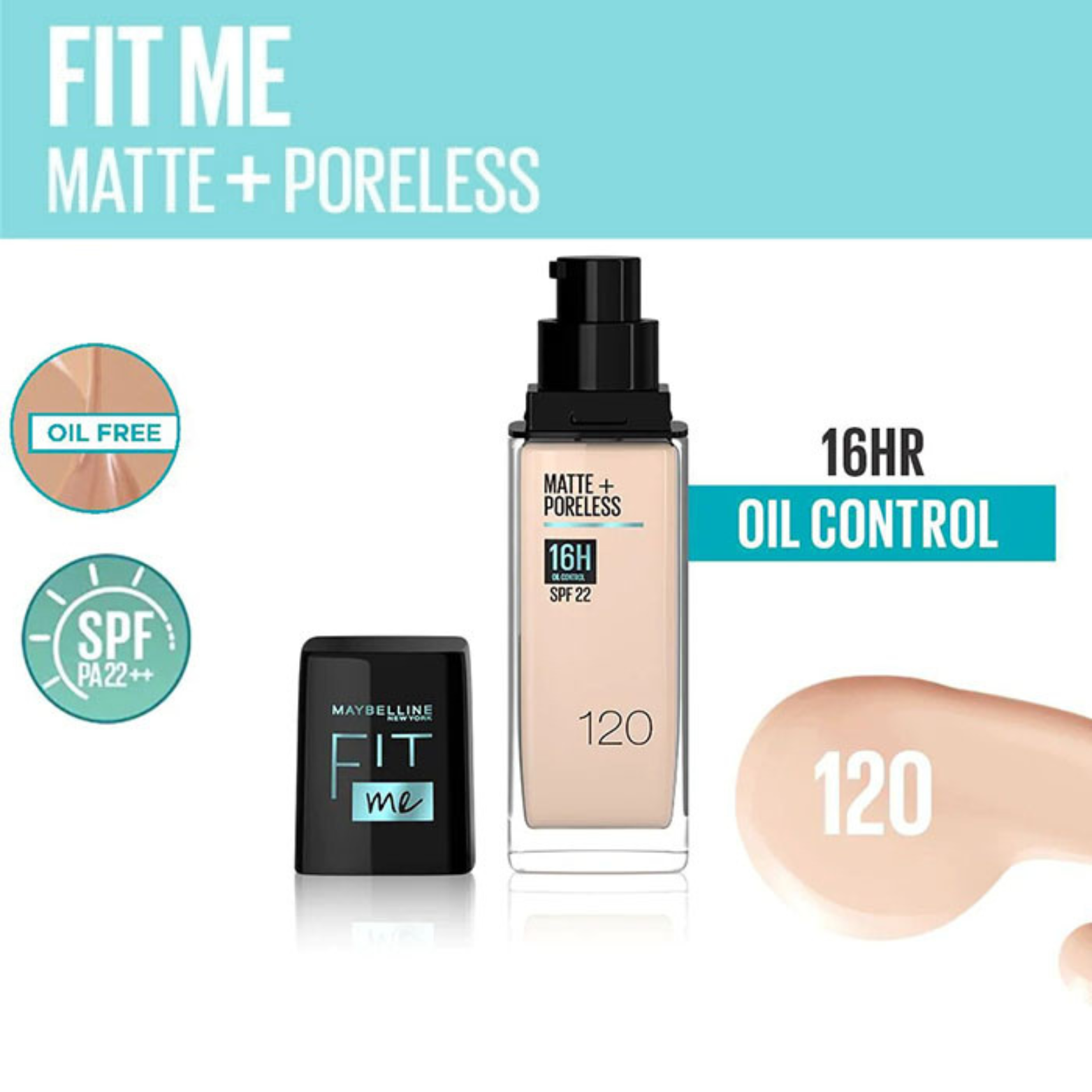Fit Me - Matte + Poreless Glass Foundation 30ml