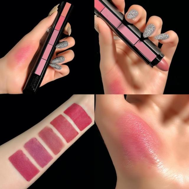 HUDA Fab 5 Matte Finish 5 in 1 Lipstick