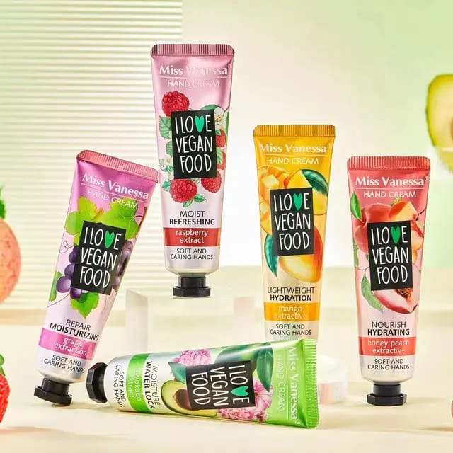 Plant Extract Moisturizing Hand Cream Set of 5