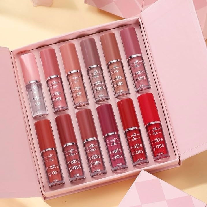Dragon Ranee - Creamy Velvet Matte Lip Gloss Set of 12
