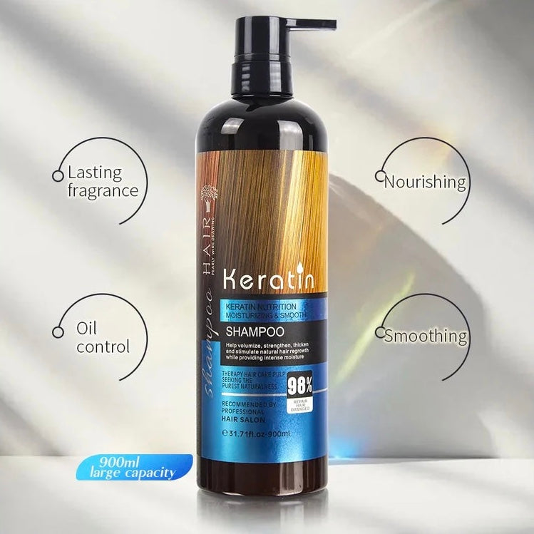 Keratin Anti-Hair Fall & Renewal Smoothing Straightening Hair Shampoo