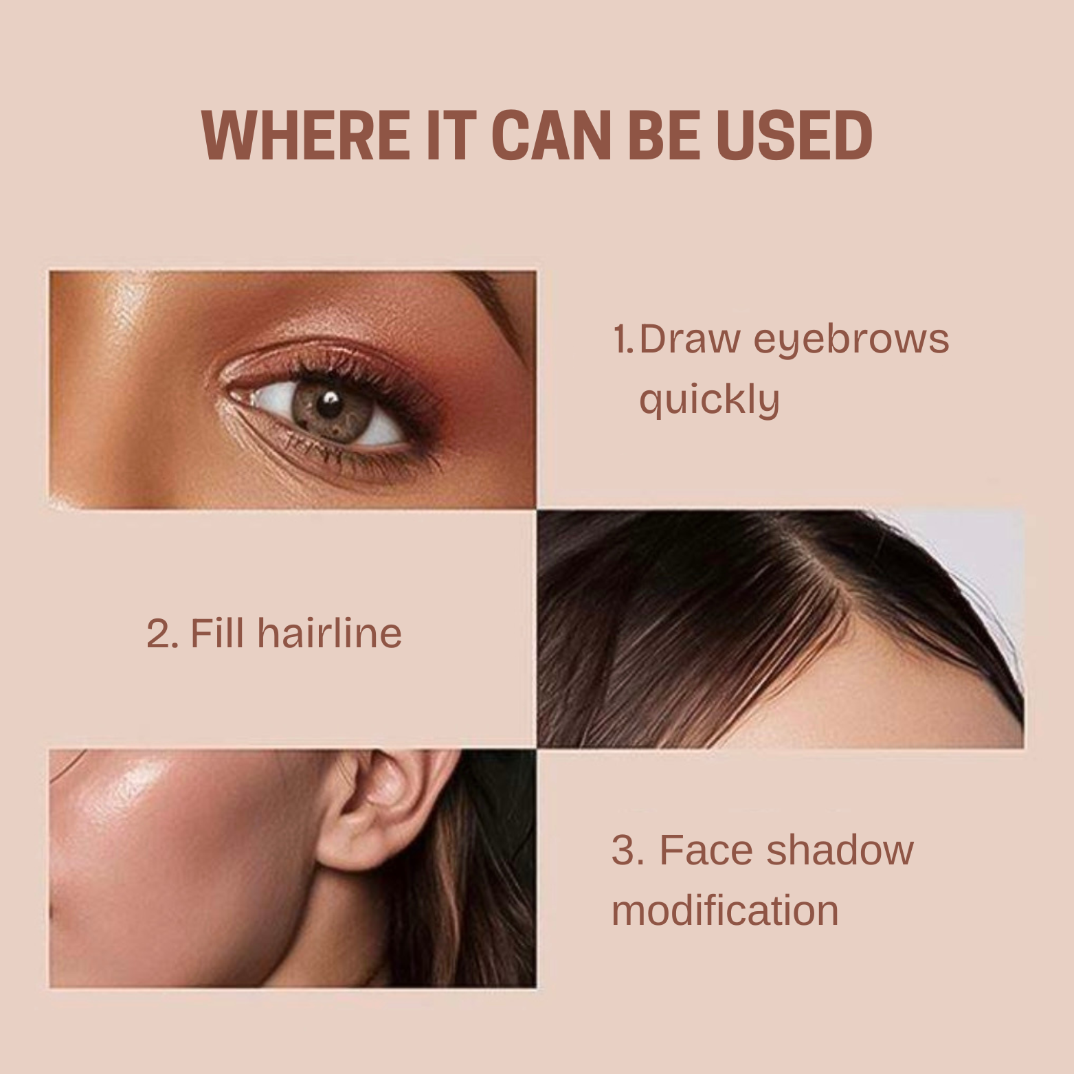 Miss Lara - 2 in 1 Hairline & Eyebrow Stamp