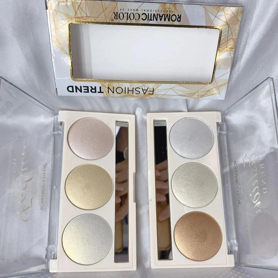 Mocallure - 3 Colors Highly Pigmented Highlighter Kit