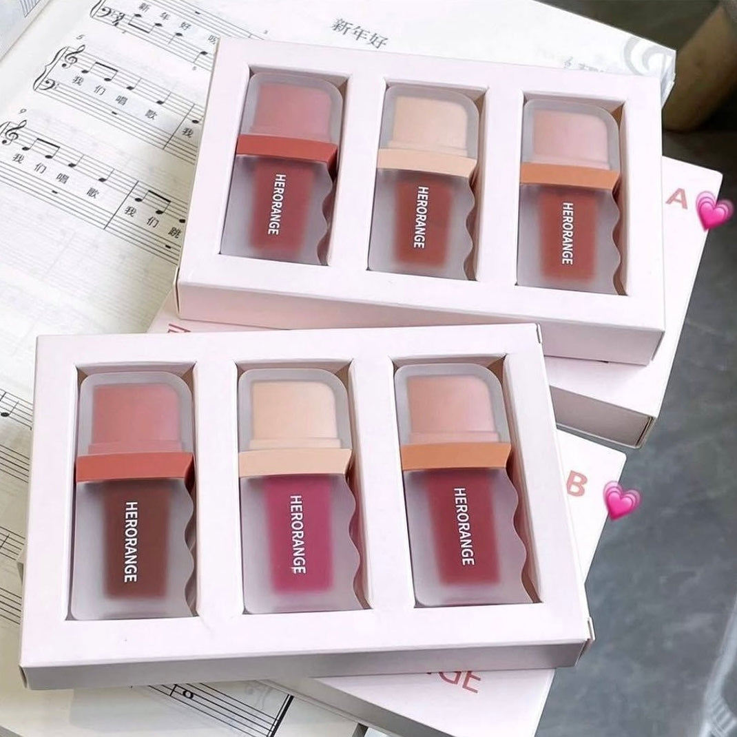 HERORANGE - Coco Millard Matte Lip Gloss Set of 3