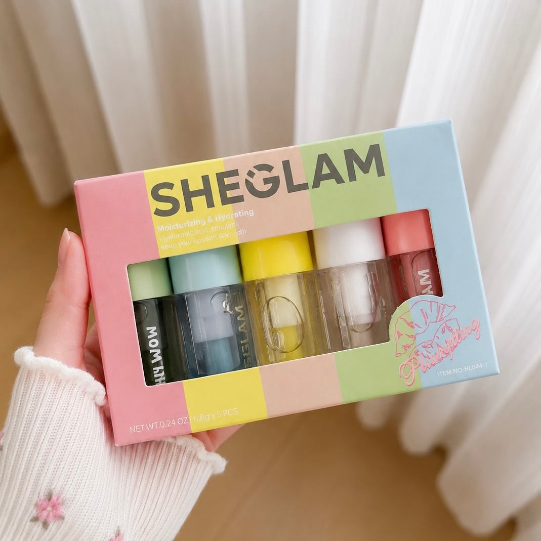 SHEGLAM - 5pcs Jelly Wow Hydrating Lip Oil