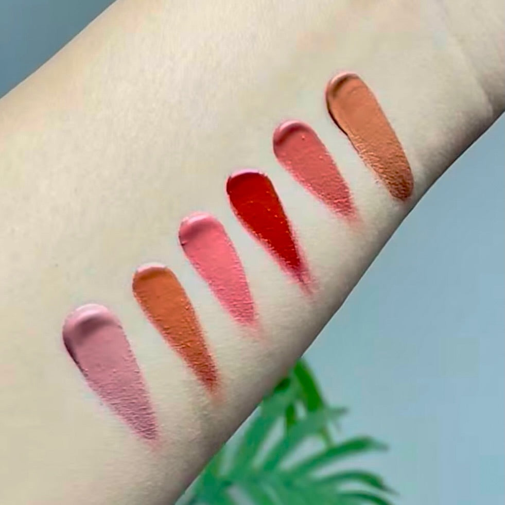 Hudamoji - Butter Cocoa Matte Lip Gloss Set of 6