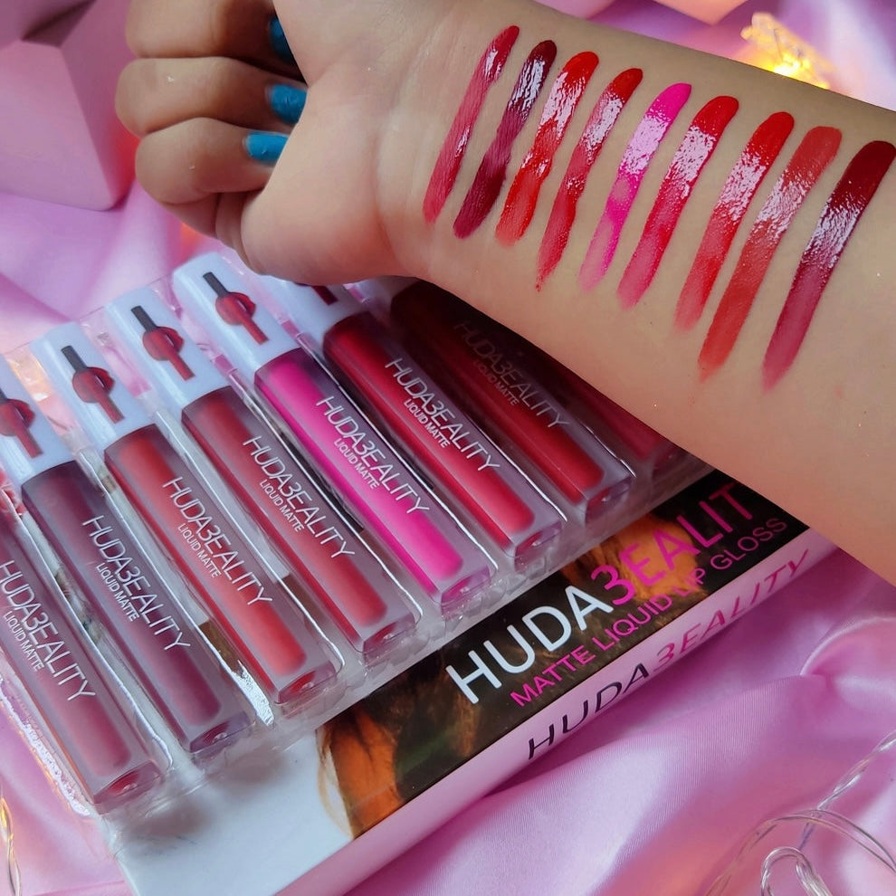 Huda Beauty - Liquid Matte Lip Gloss Set of 12