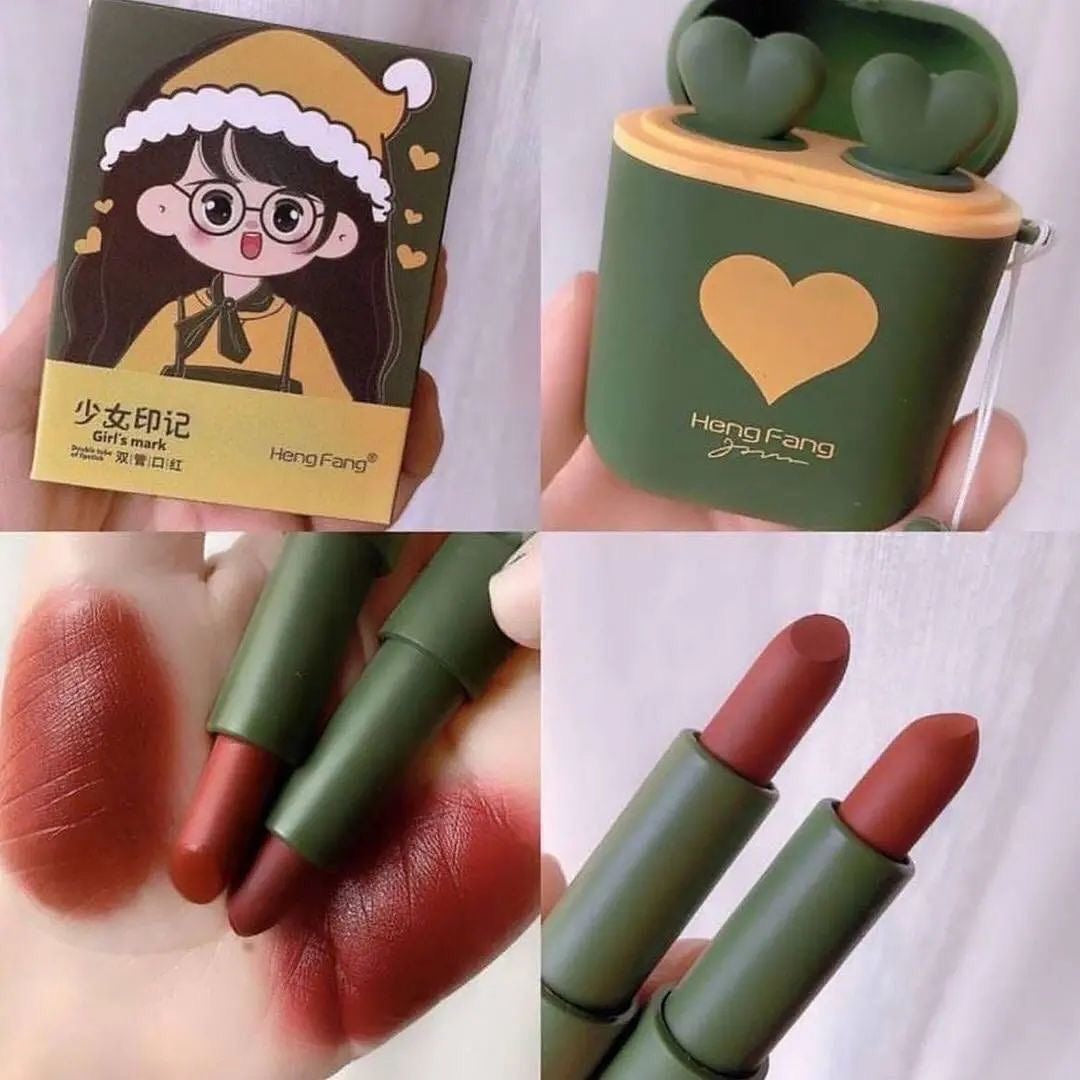 Heng Fang - Airpods Smooth Matte Lipsticks Set of 2