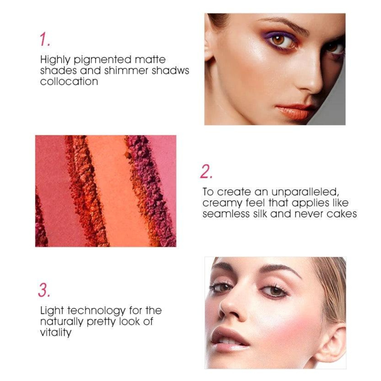 IMAGIC - 6 Color Touch Professional Blush Palette