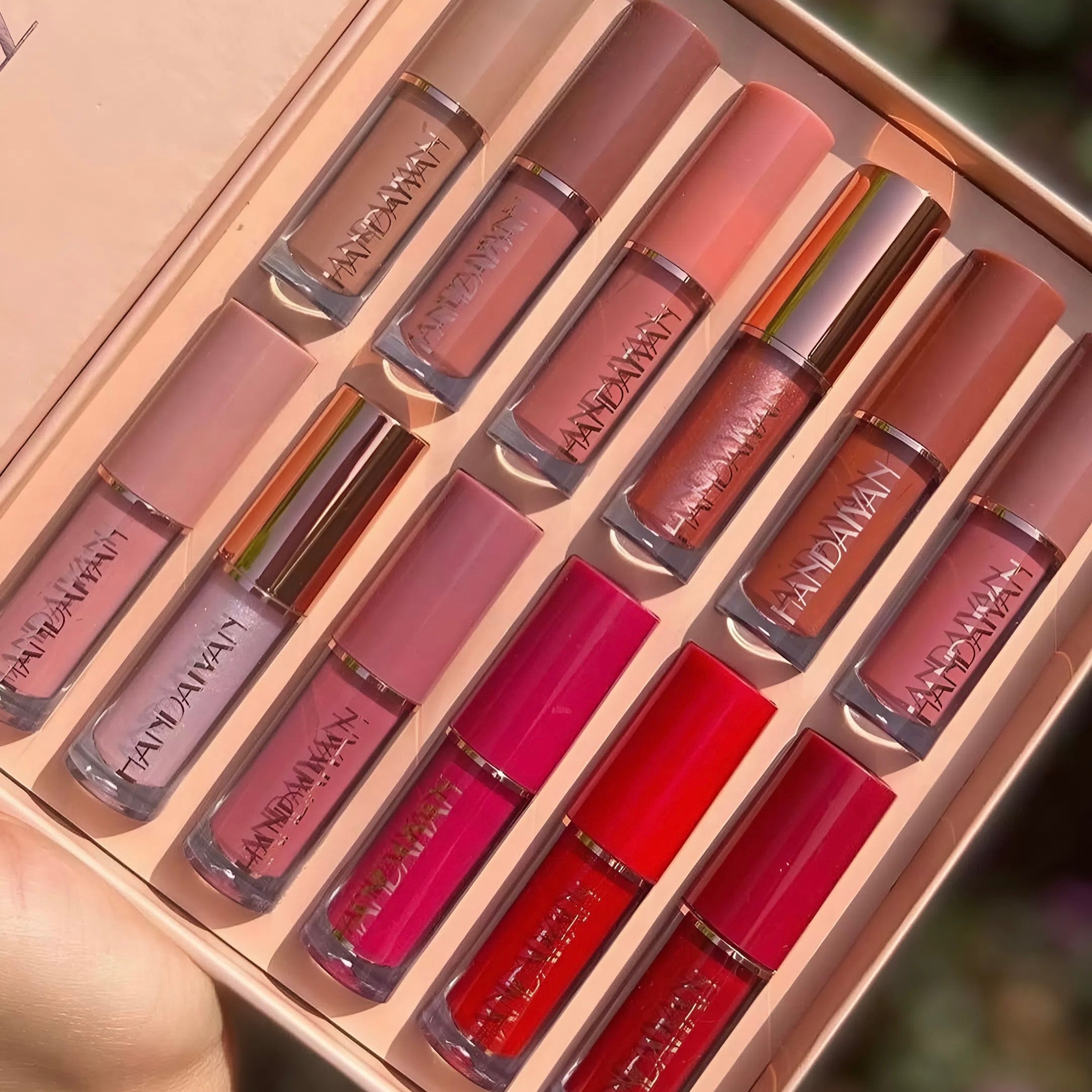 Handaiyan - Velvet Matte Lip Gloss Set of 12