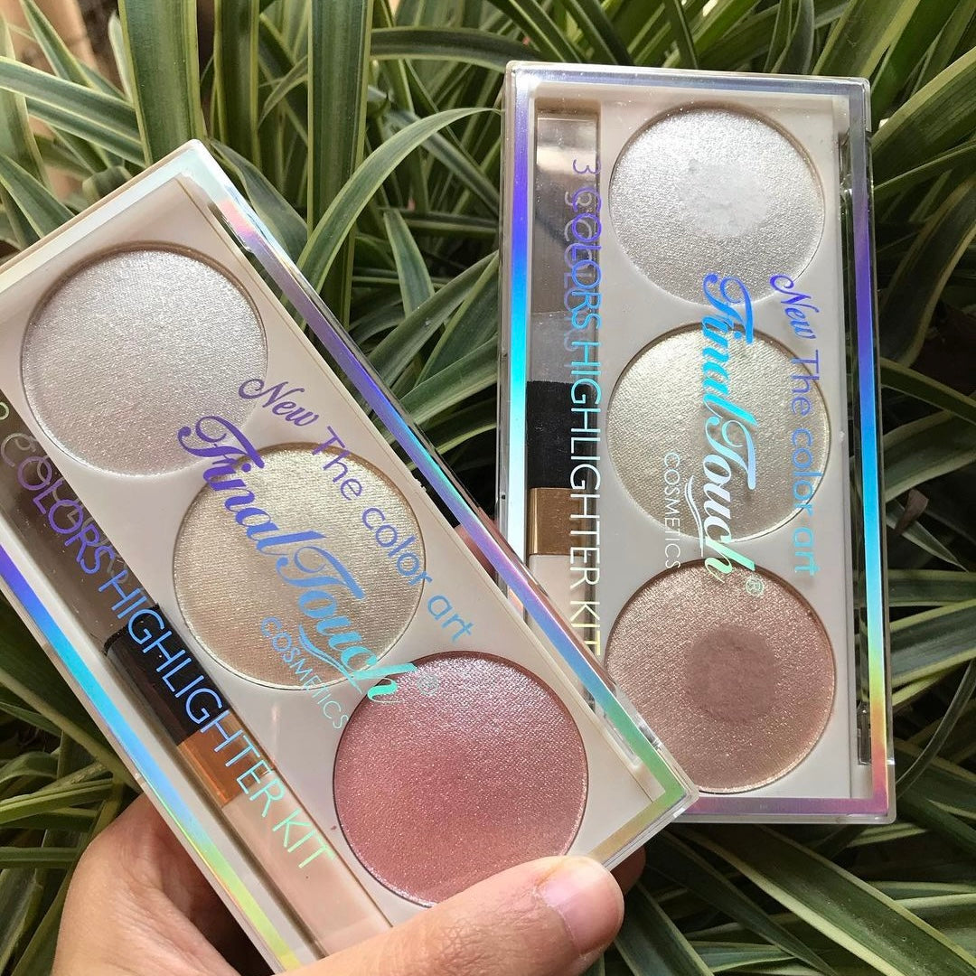 Mocallure - 3 Colors Highly Pigmented Highlighter Kit