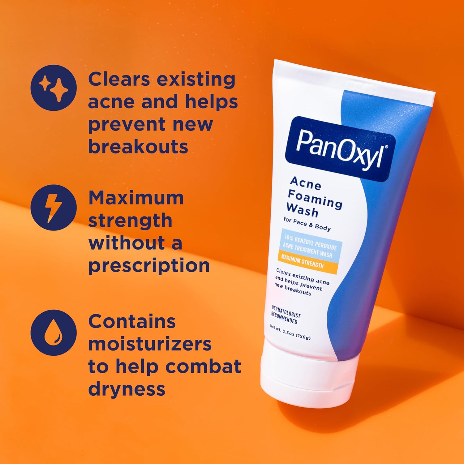 PanOxyl - Acne Foaming Wash Benzoyl Peroxide 10% - 156g