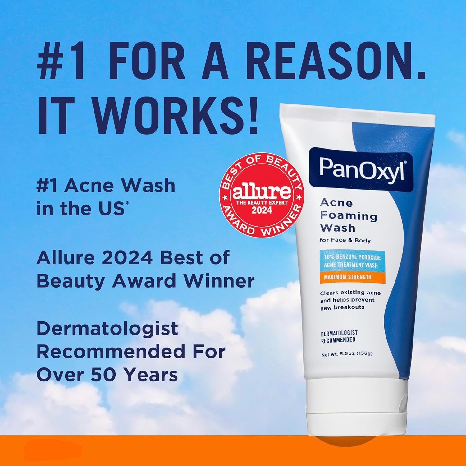 PanOxyl - Acne Foaming Wash Benzoyl Peroxide 10% - 156g
