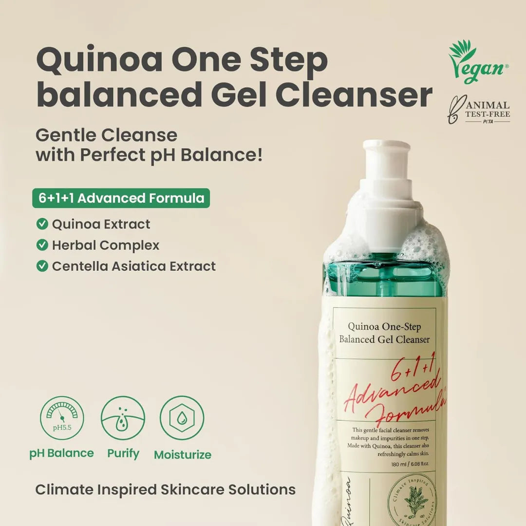 Axis-Y - Quinoa One Step Balanced Gel Cleanser 180ml