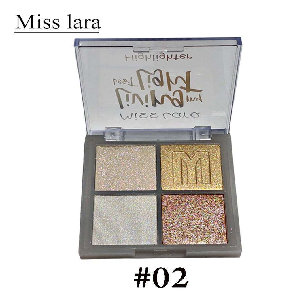 Miss Lara - 4 Color Natural Highlighter Palette