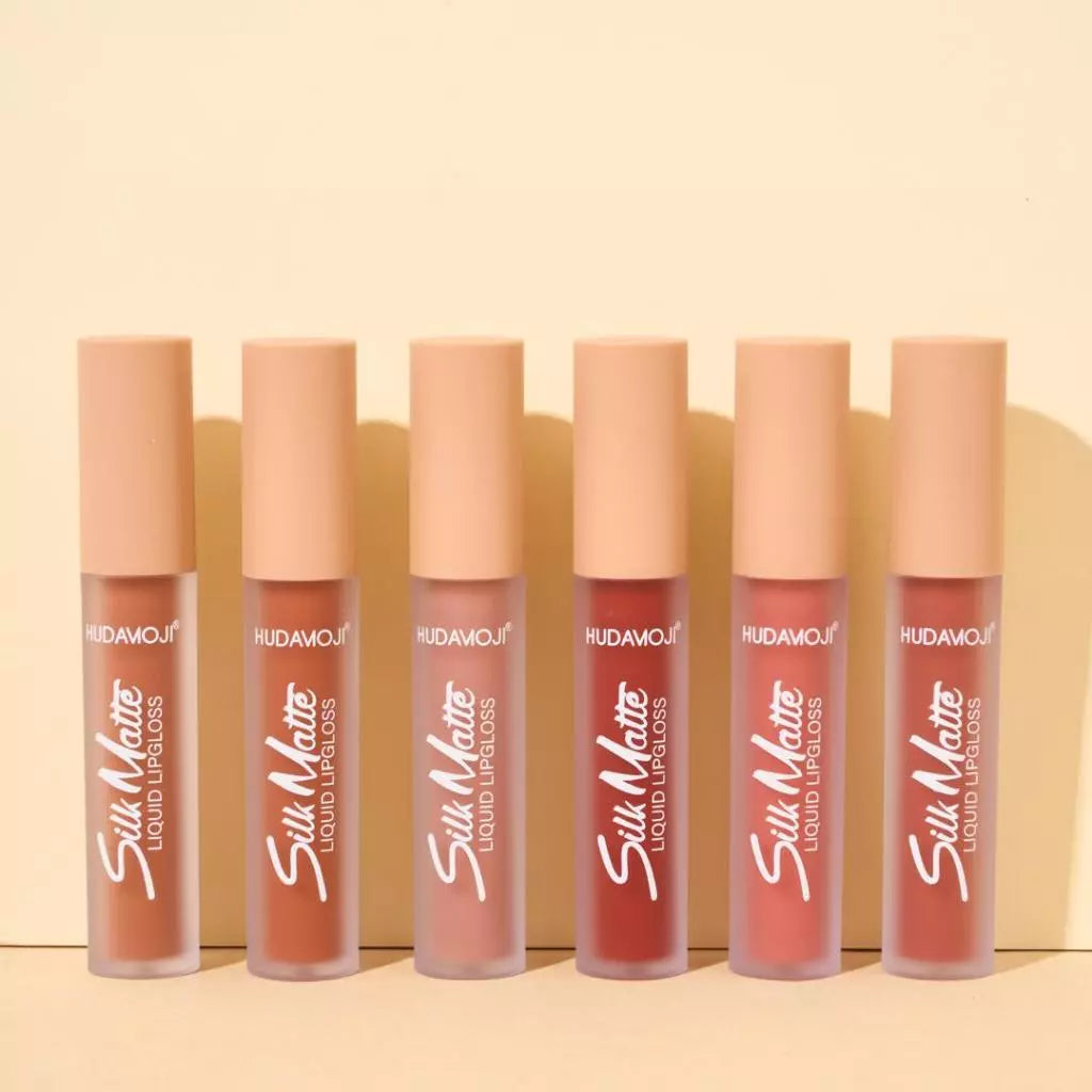 Hudamoji - Silky Matte Lip Gloss Set of 12