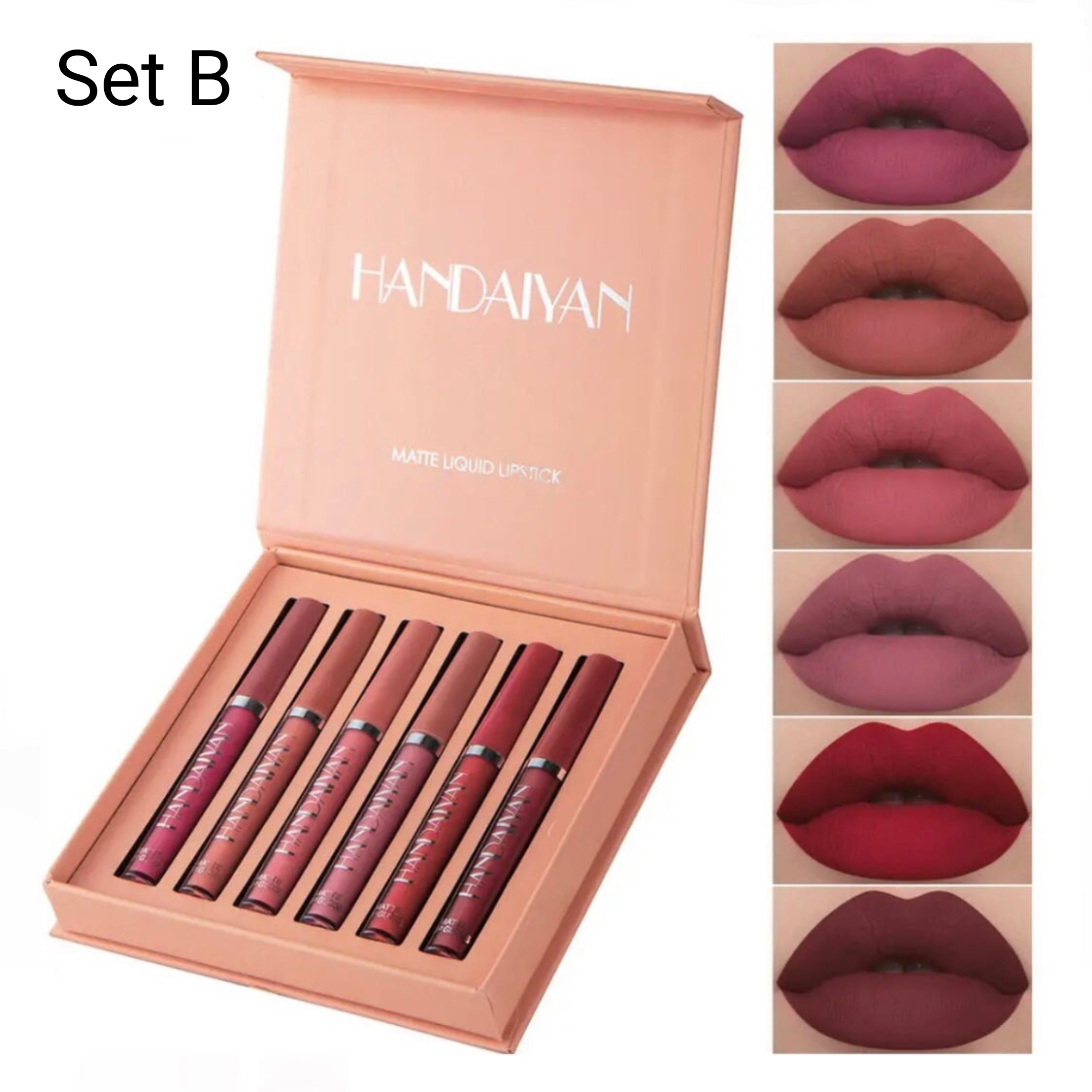 Handaiyan - Creamy Matte Lip Gloss Set of 6
