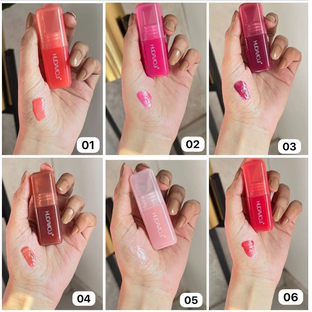 Hudamoji - Shiny Pop Plumping Lip Oil Set of 6