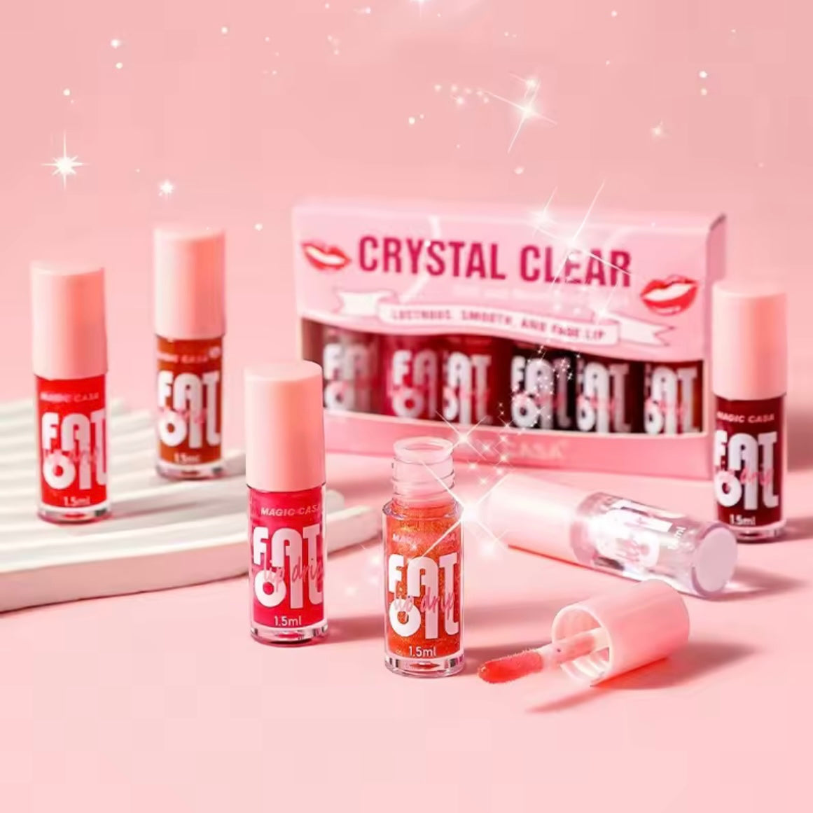 Huxia Beauty - 12H Hydration Fat Shine Mini Lip Oil Set of 6