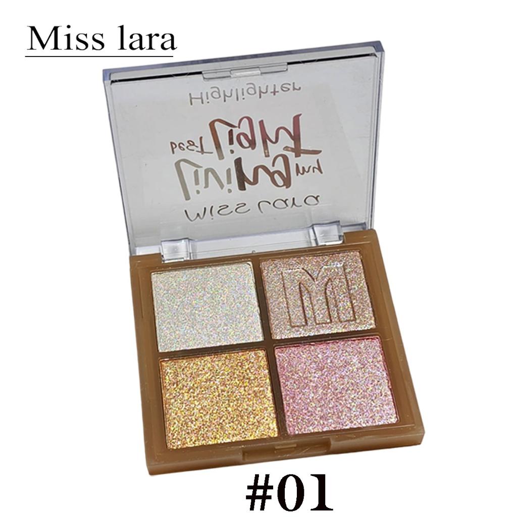 Miss Lara - 4 Color Natural Highlighter Palette