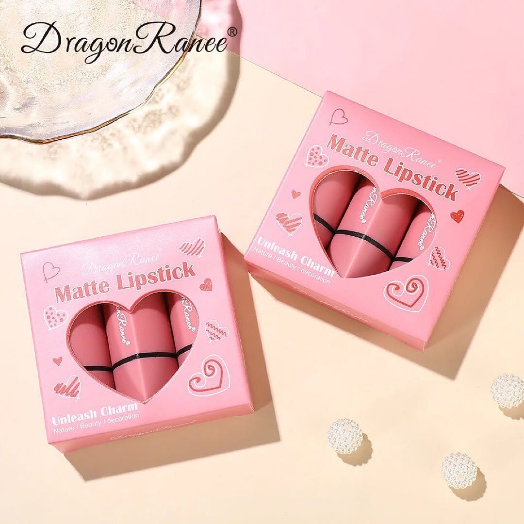Dragon Ranee - Heart Matte Lipstick Set of 3