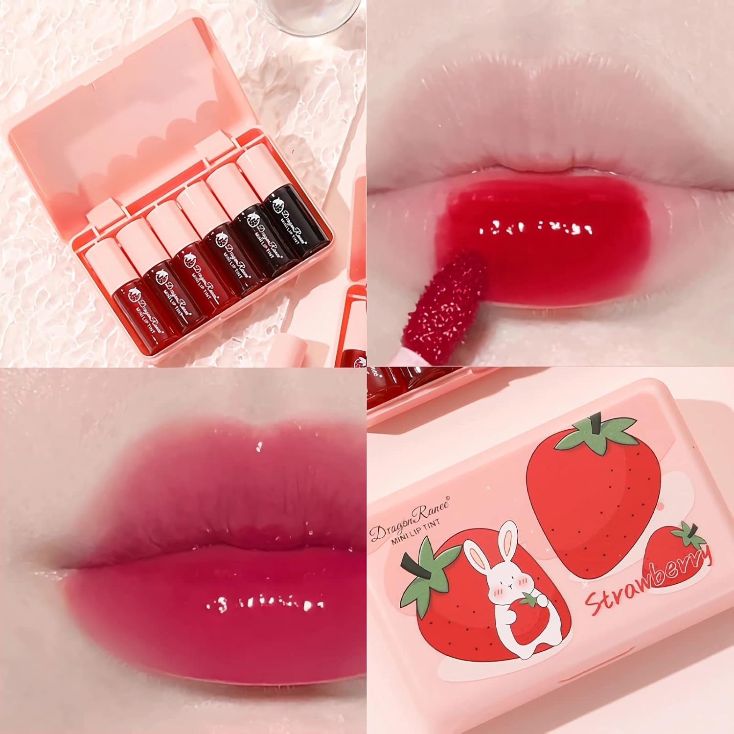 Dragon Ranee - Mini Strawberry Lip Tint Set of 6