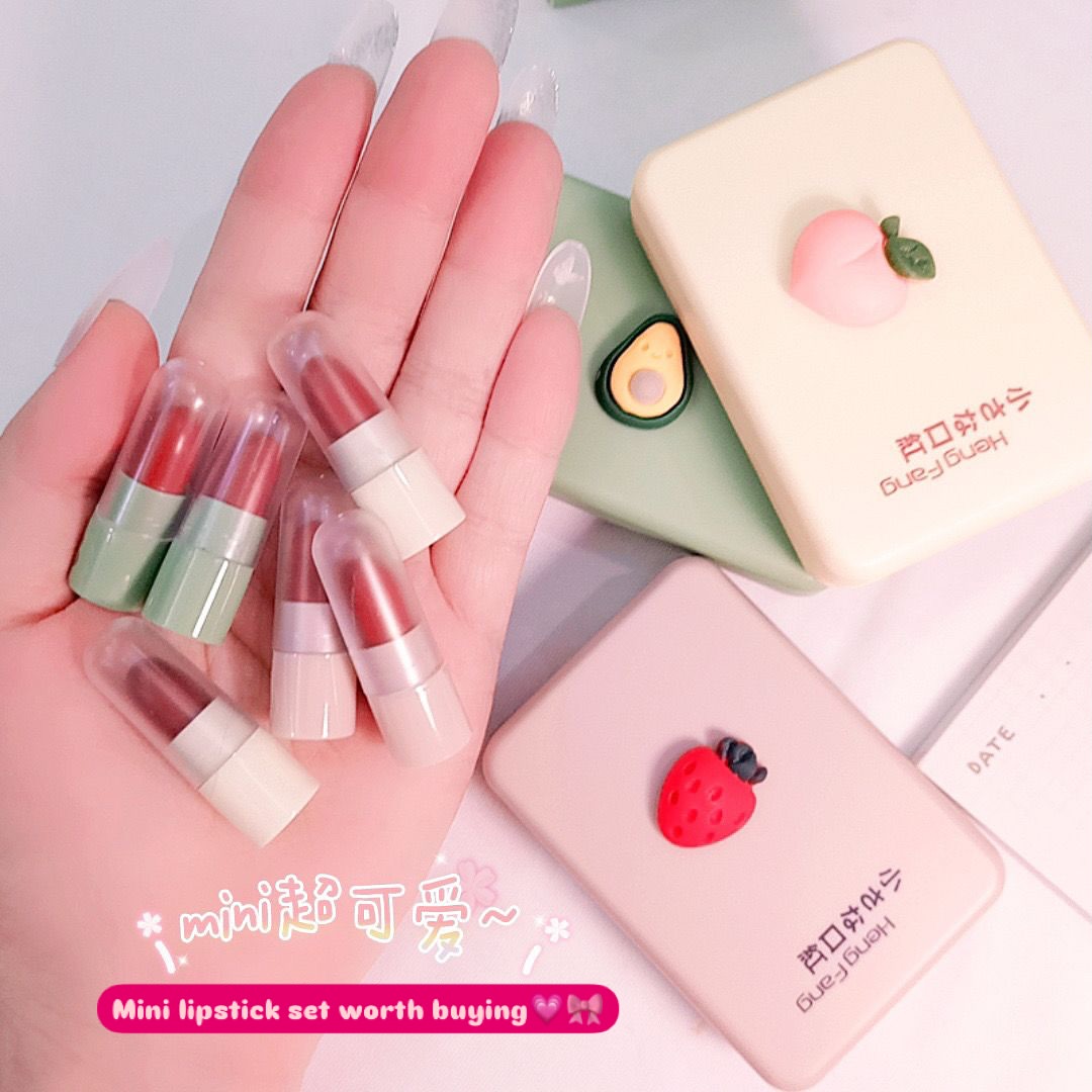 Heng Fang - Mini Fruity Matte Lipstick Set of 5