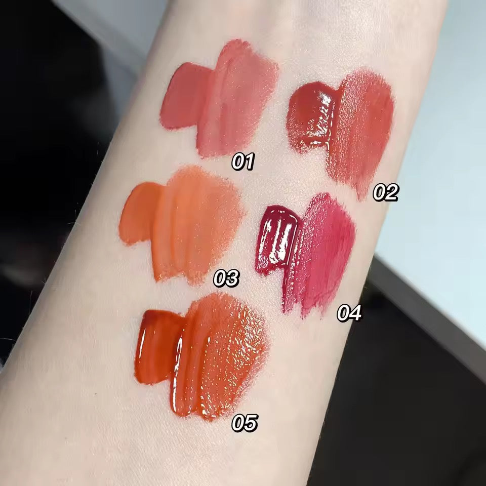 Mocallure - White Bear Keychain Shiny Lip Gloss Set of 6