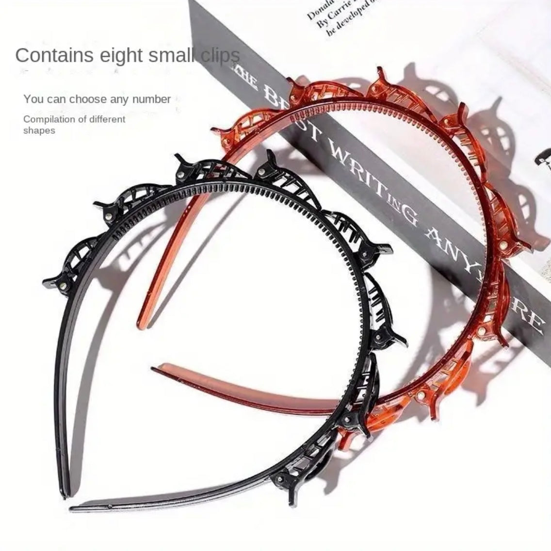 Double Layer Braided Clip Headband