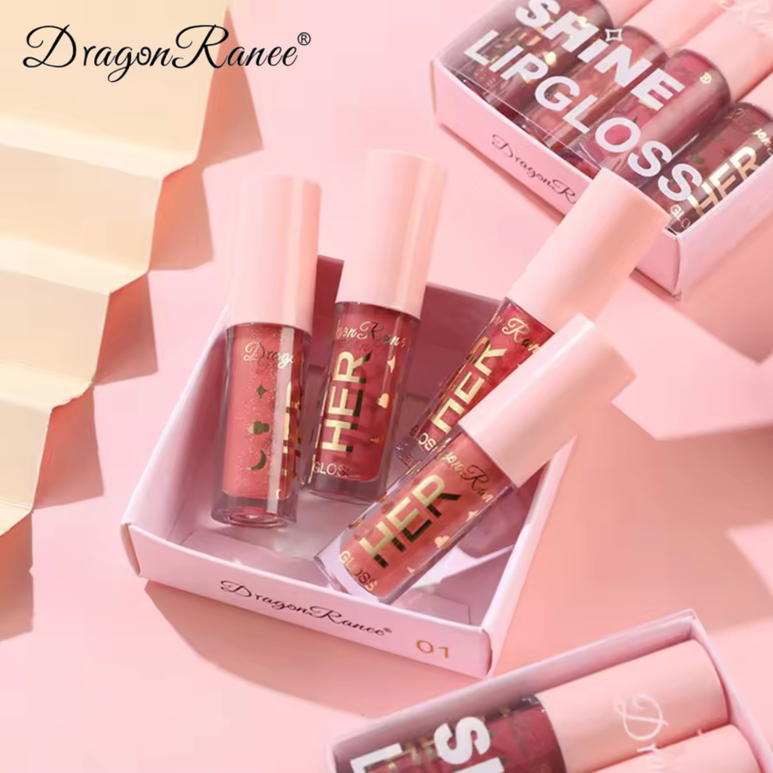 Dragon Ranee - Shine Mirror Crystal Lip Gloss Set of 6