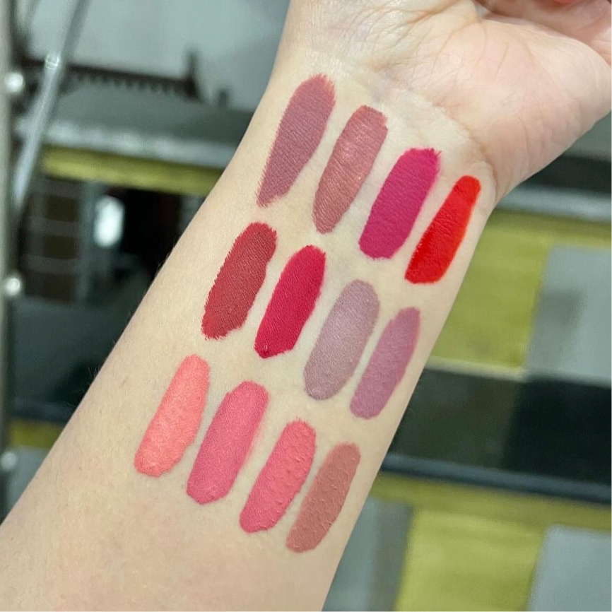 Dragon Ranee - 12pcs Pill Shape Matte Waterproof Lip Gloss