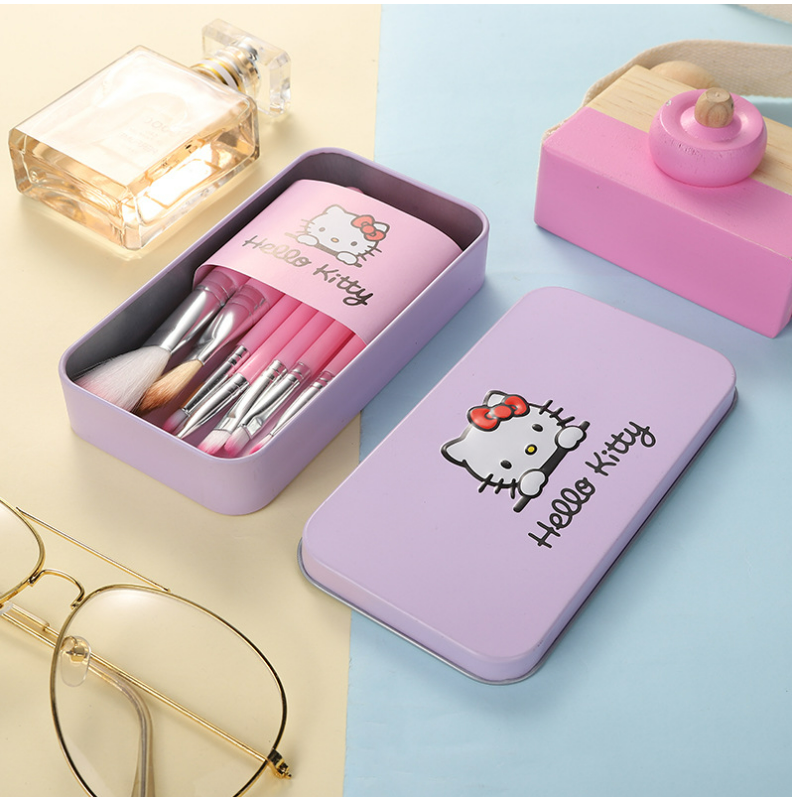 Hello Kitty Mini Makeup Brushes Set of 7
