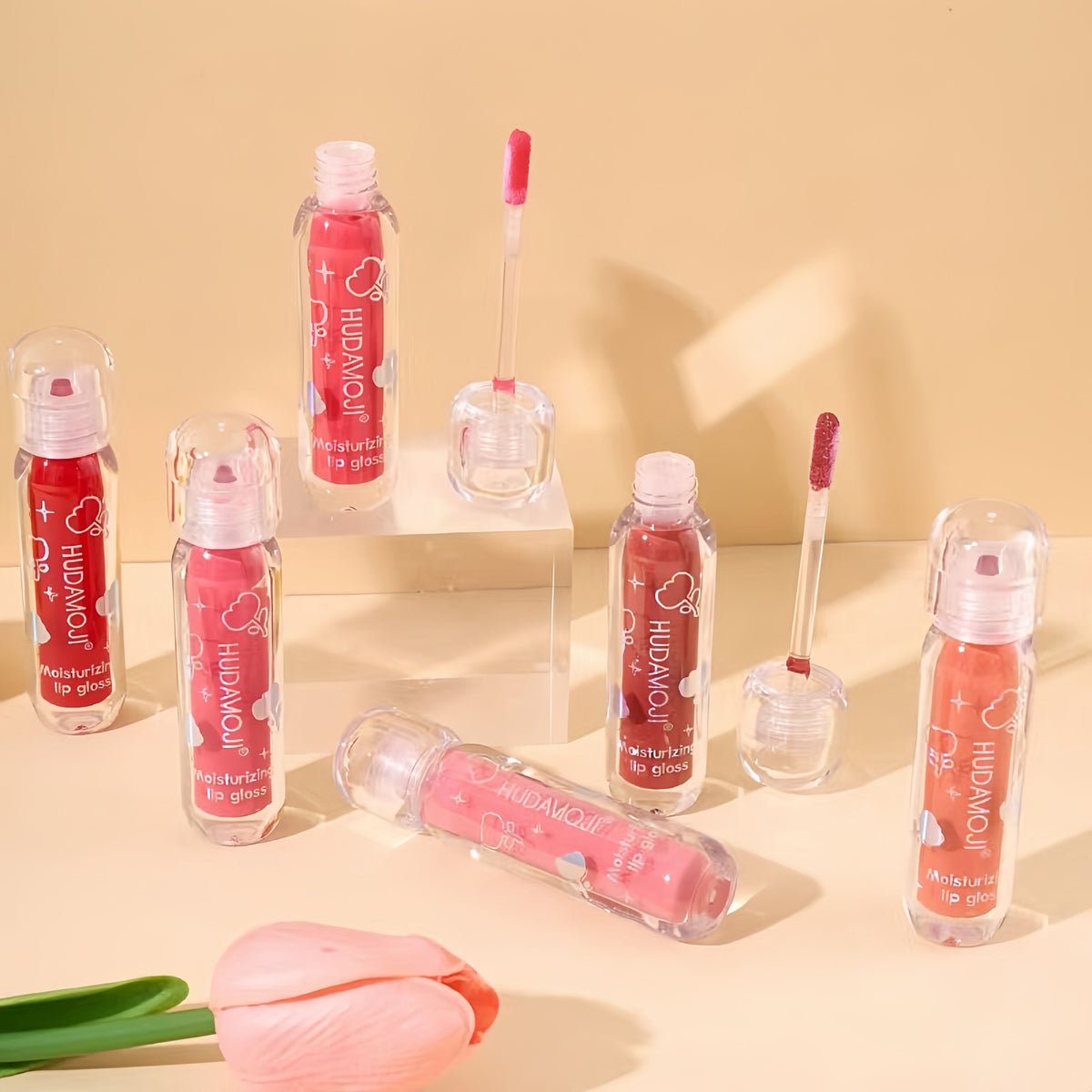 Hudamoji - Vitamin E Mirror Lip Gloss Set of 6