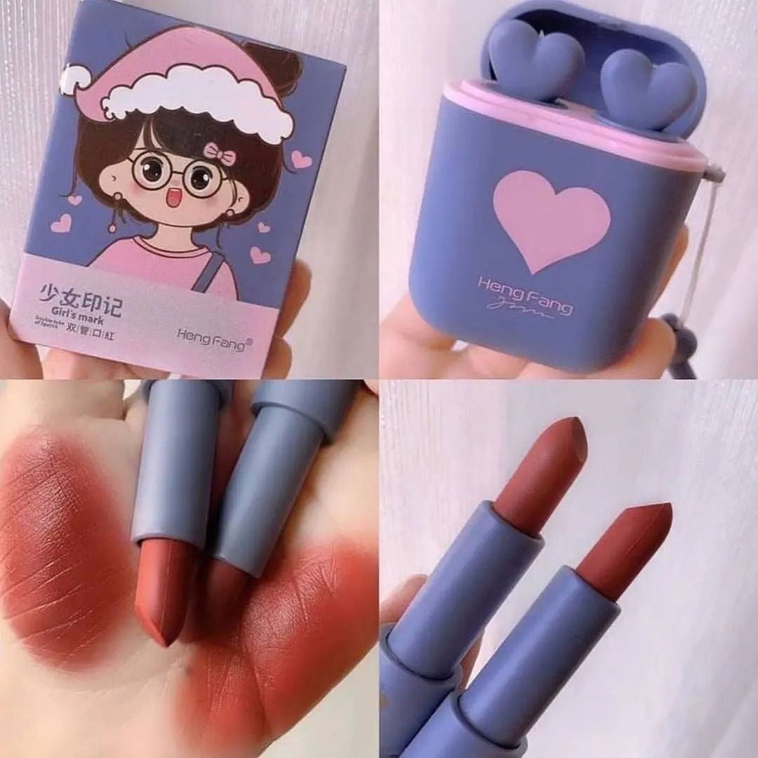 Heng Fang - Airpods Smooth Matte Lipsticks Set of 2