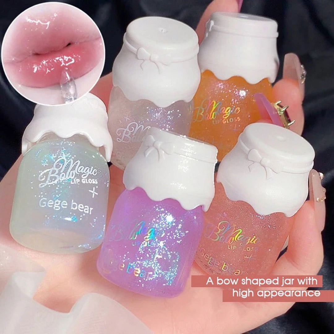 Gege Bear - Bow Knot Milk Can Lip Gloss