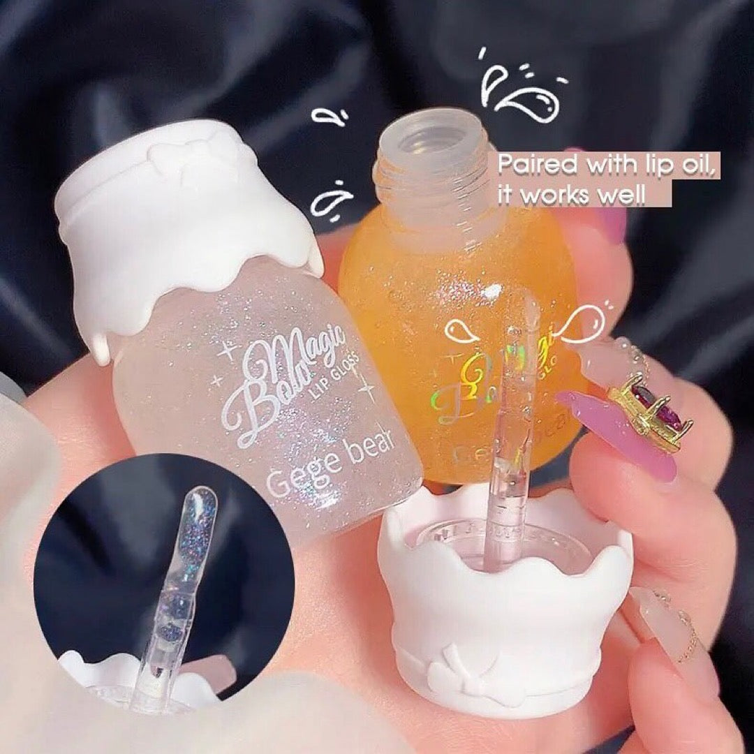 Gege Bear - Bow Knot Milk Can Lip Gloss