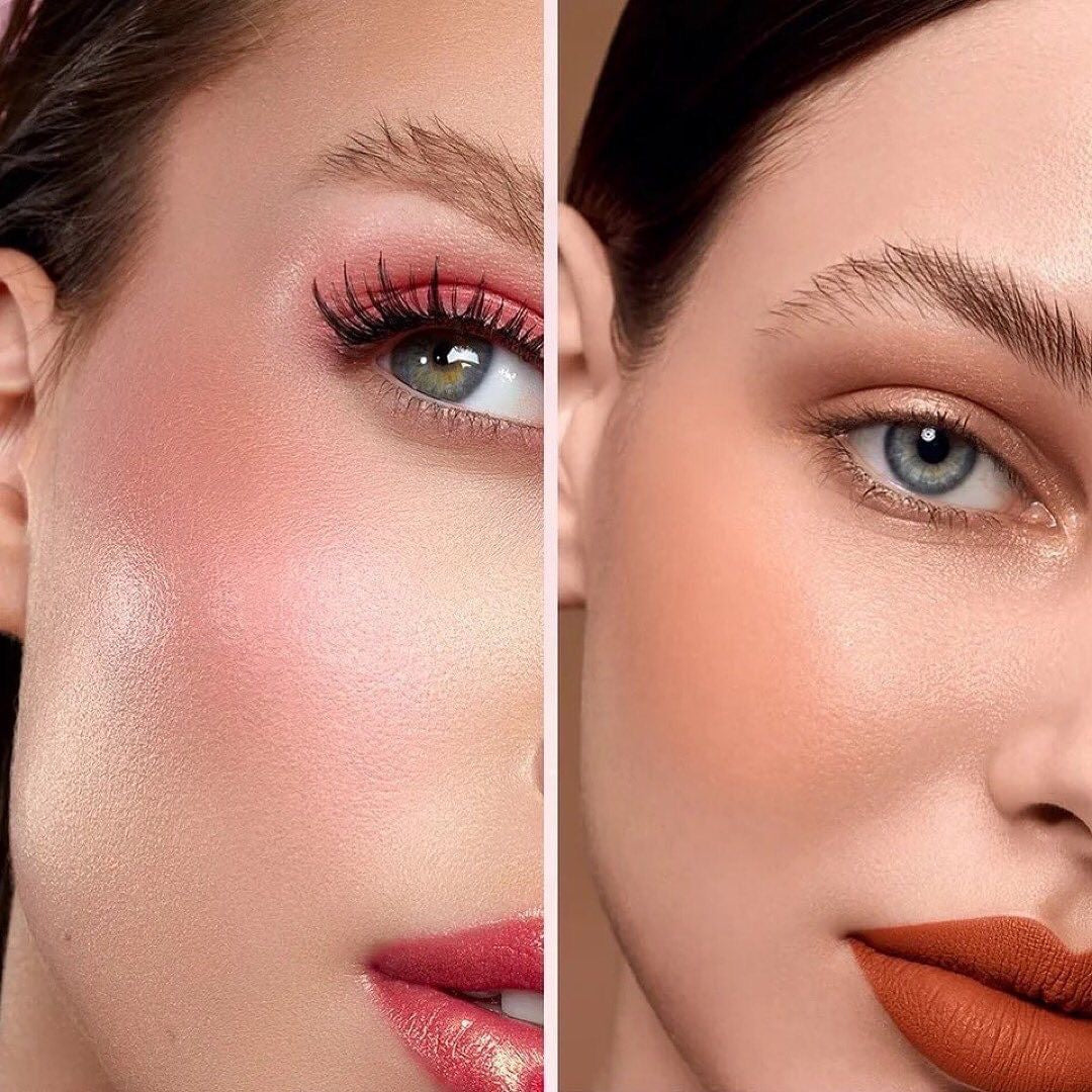 Double Sided Creamy Rouge Blush With Brush Set of 3