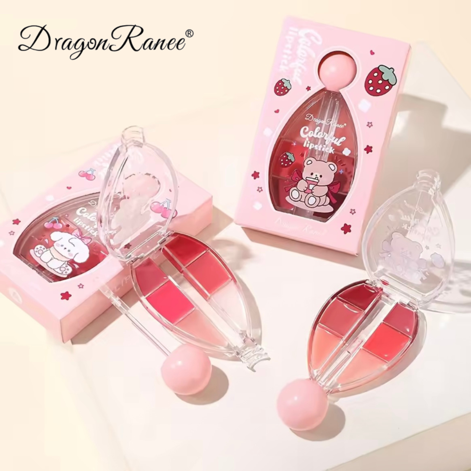 Dragon Ranee - 6 Color Fruity Plumping Lipstick Kit