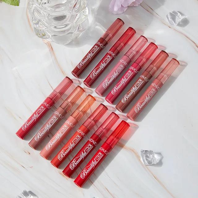 Hudamoji - Beautiful Color Matte Lip Gloss Set of 12
