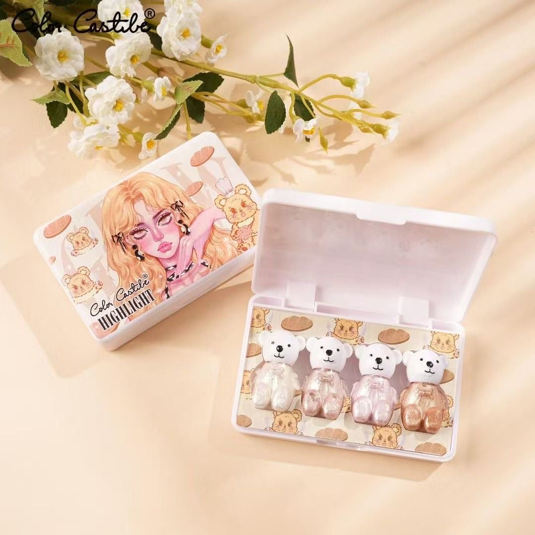Color Castle - Lucky Bear Glow Highlighter Set of 4