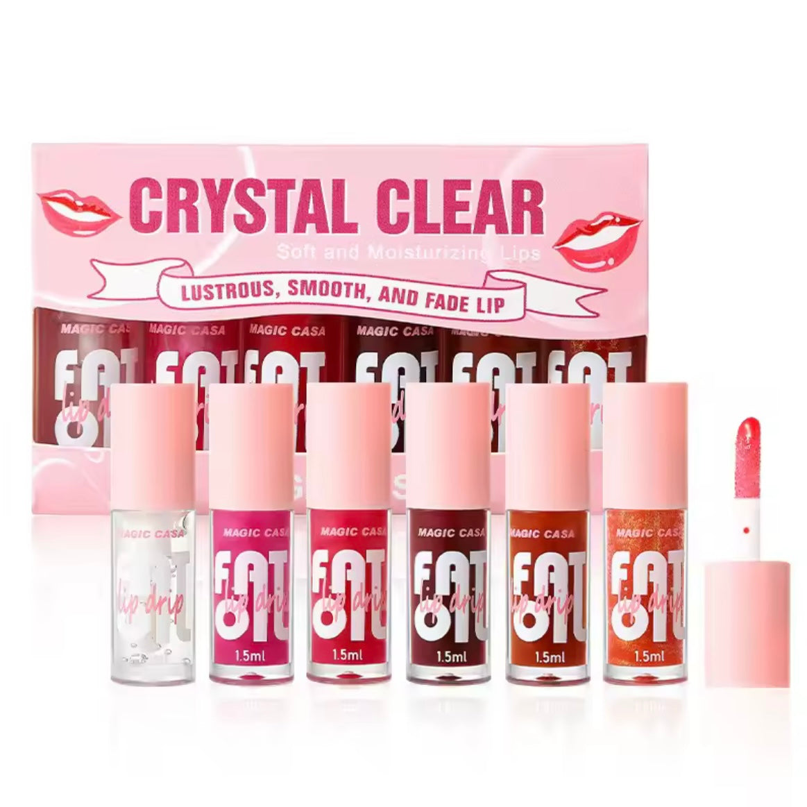 Huxia Beauty - 12H Hydration Fat Shine Mini Lip Oil Set of 6