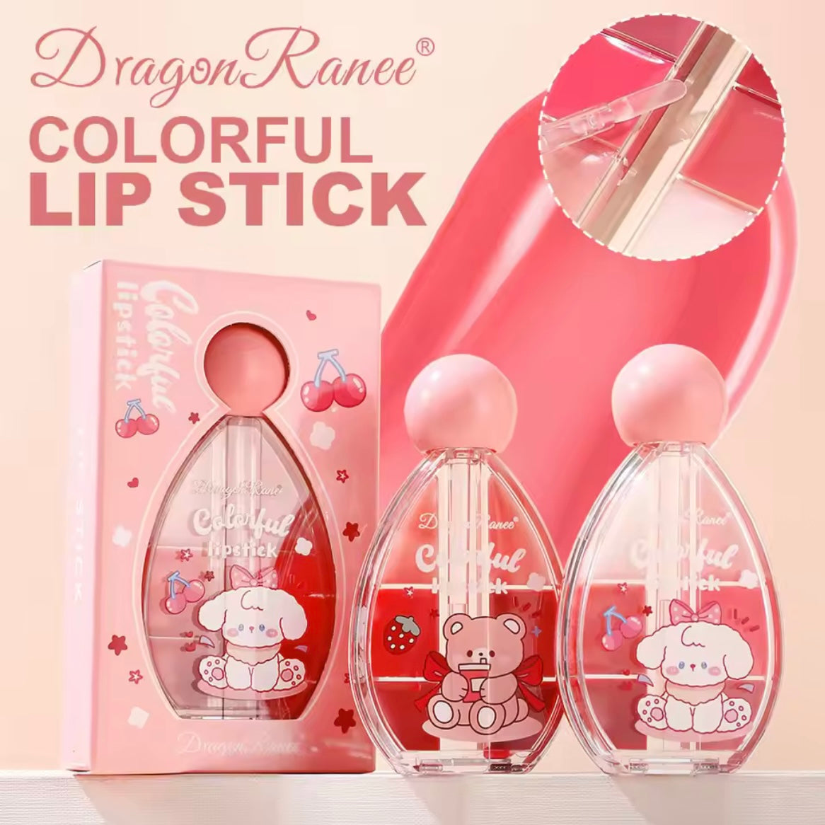 Dragon Ranee - 6 Color Fruity Plumping Lipstick Kit