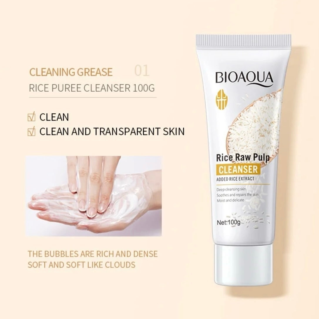 Bioaqua - 6 Step Rice Raw Pulp Facial Skin Care Set