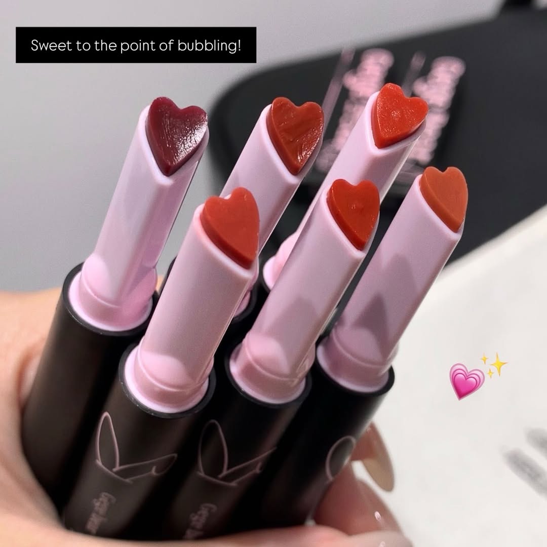 Gege Bear - Heart Bubble Jelly Lipstick Set of 6