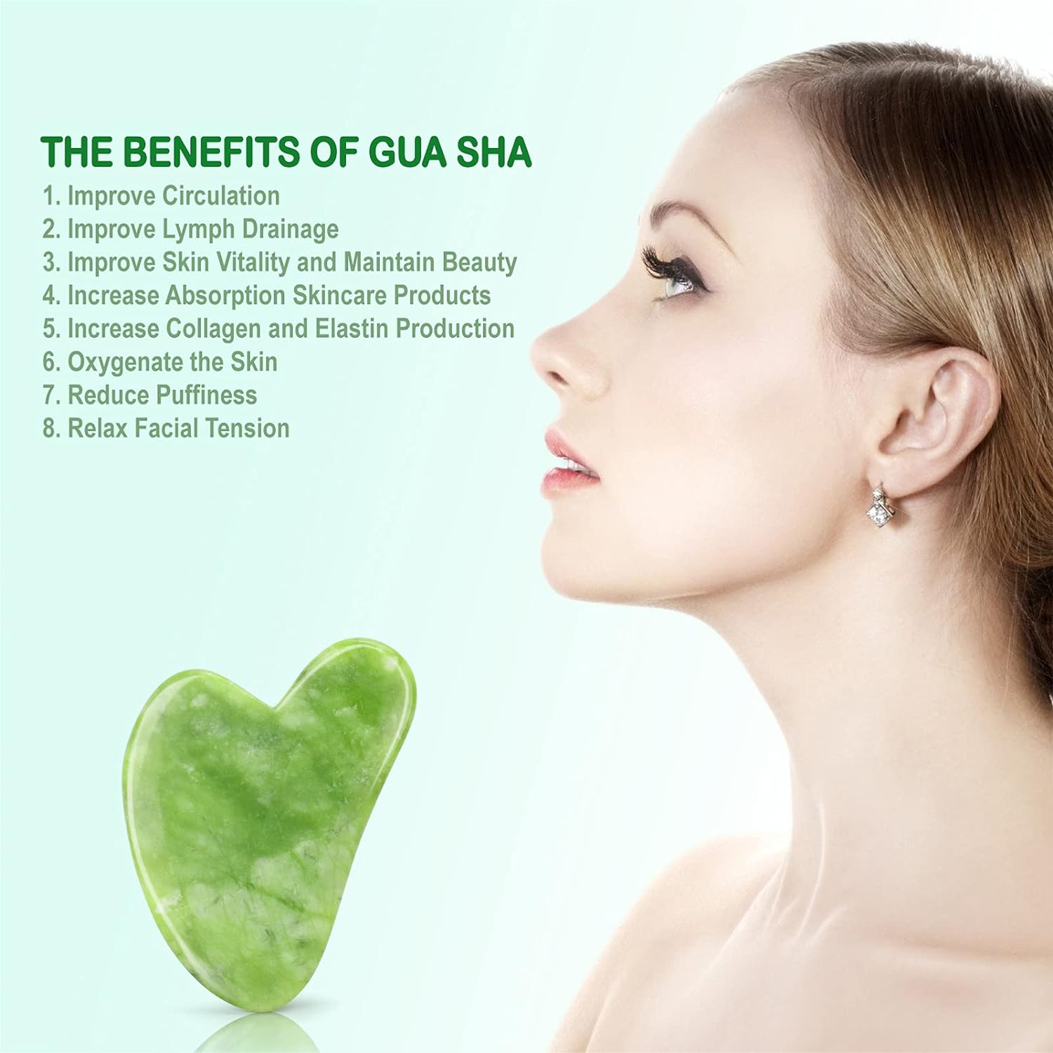 Facial Beauty - Gua Sha Natural Massage Stone