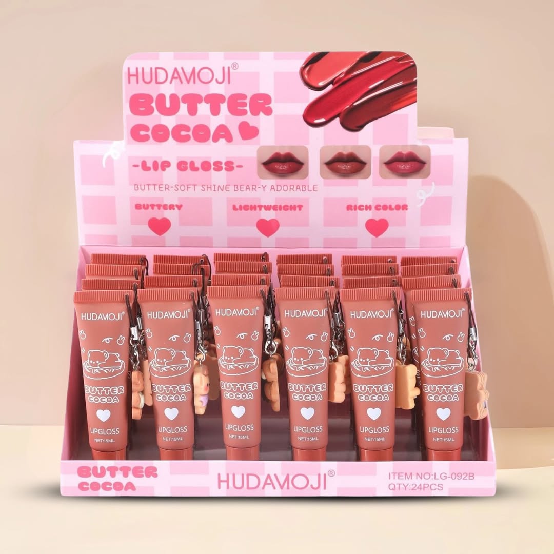 Hudamoji - Butter Cocoa Matte Lip Gloss Set of 6